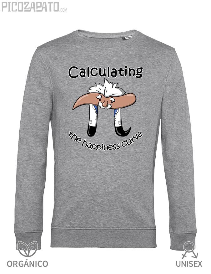 Sudadera orgánica Calculating the happiness curve
