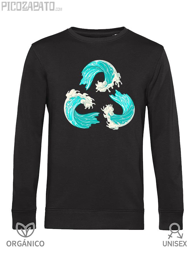 Sudadera orgánica Olas