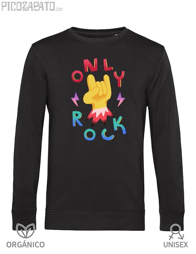 Sudadera orgánica Only rock