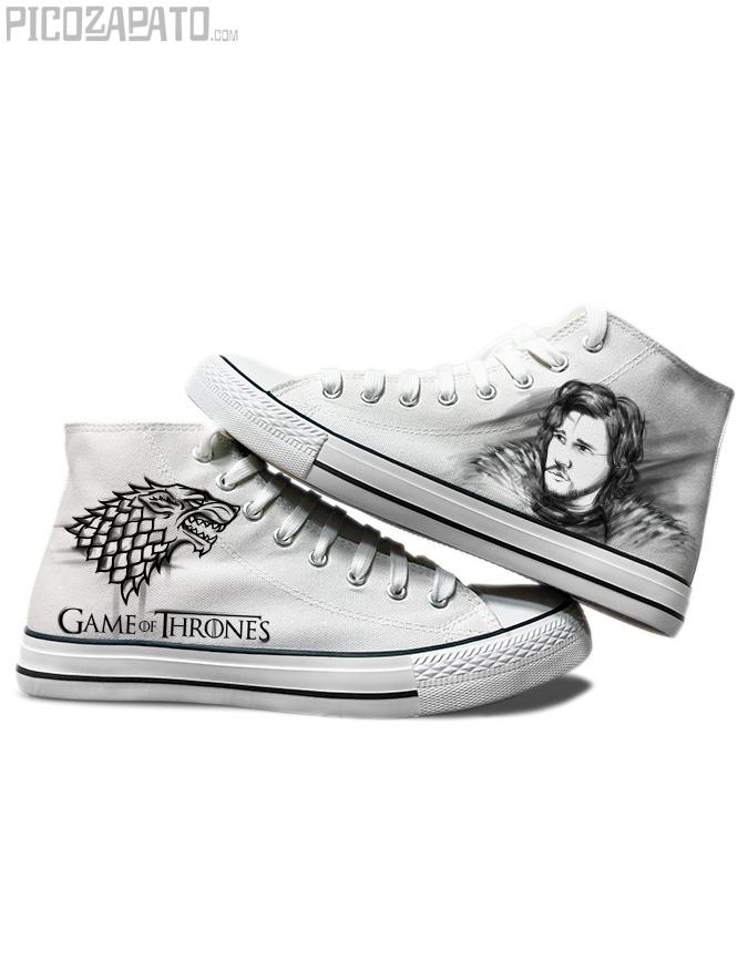 Zapatillas blancas Juegos de tronos
