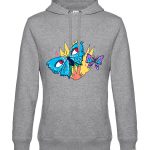 Sudadera capucha Mariposa ardiente