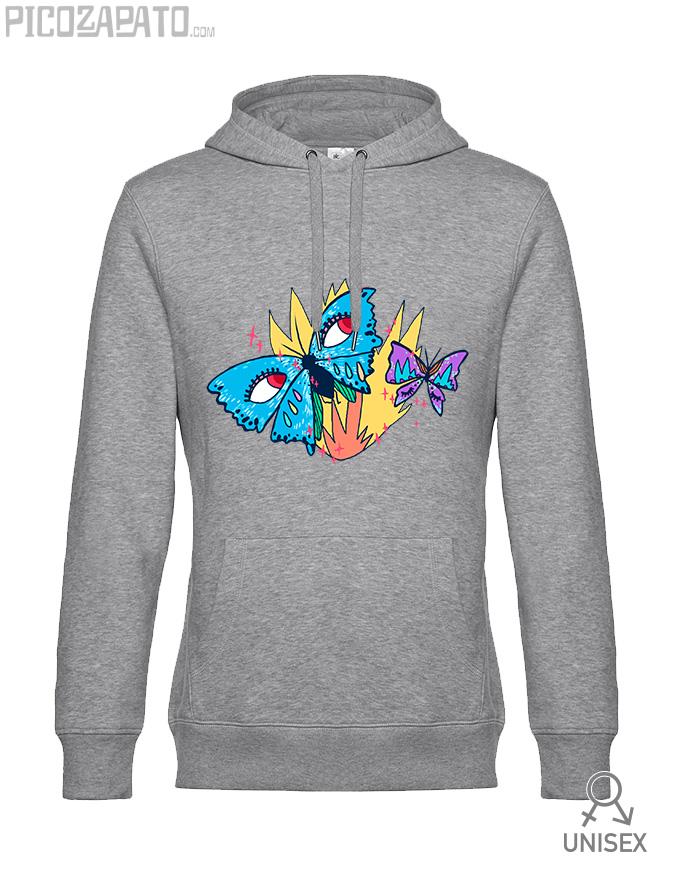 Sudadera capucha Mariposa ardiente