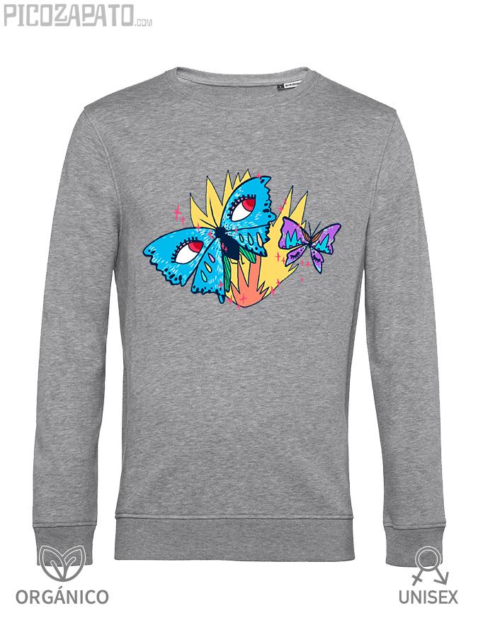 Sudadera orgánica Mariposa ardiente