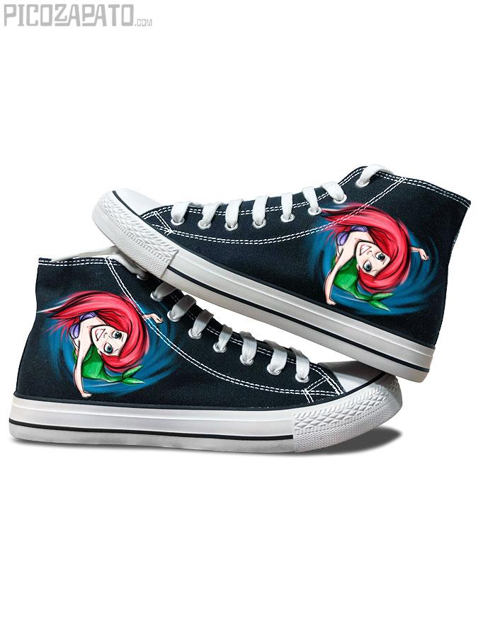 Zapatillas negras Sirenita