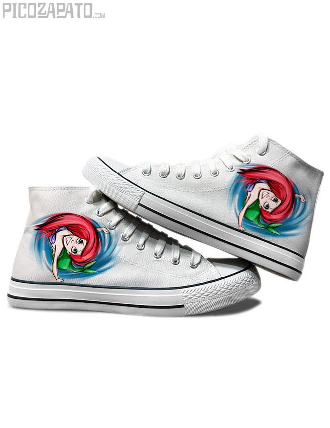 Zapatillas blancas Sirenita