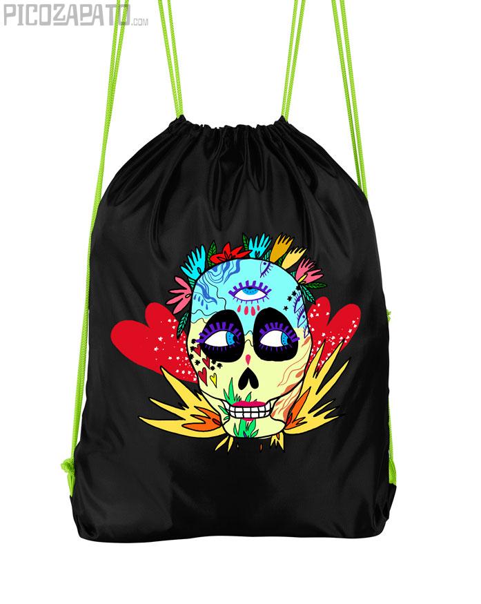 Mochila Calavera mexicana salvaje
