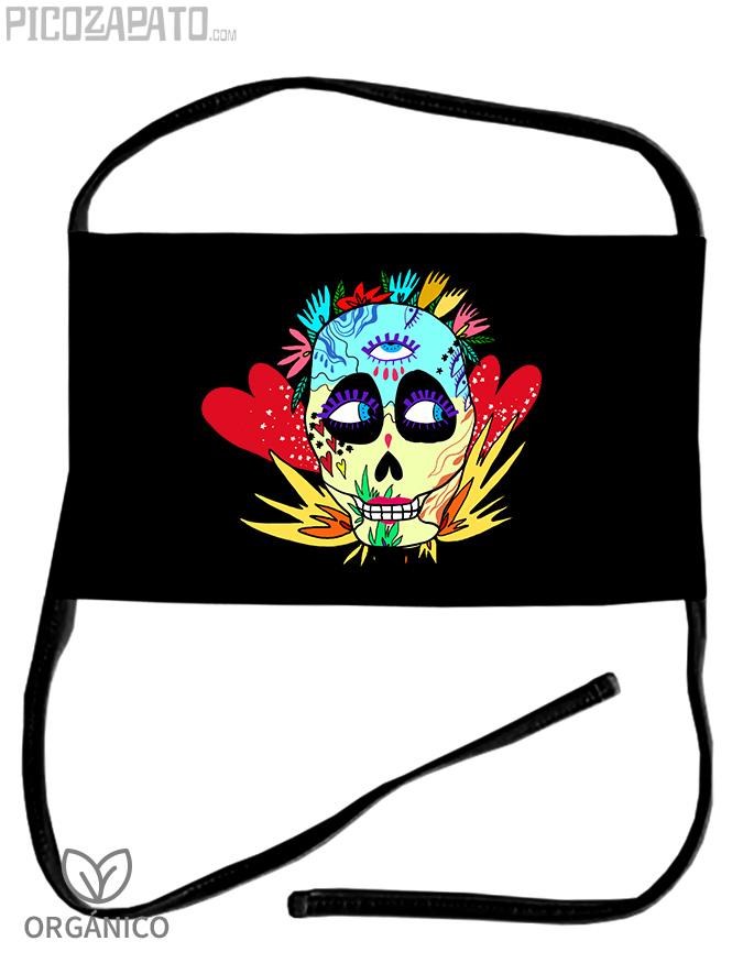 Mascarilla Calavera mexicana salvaje