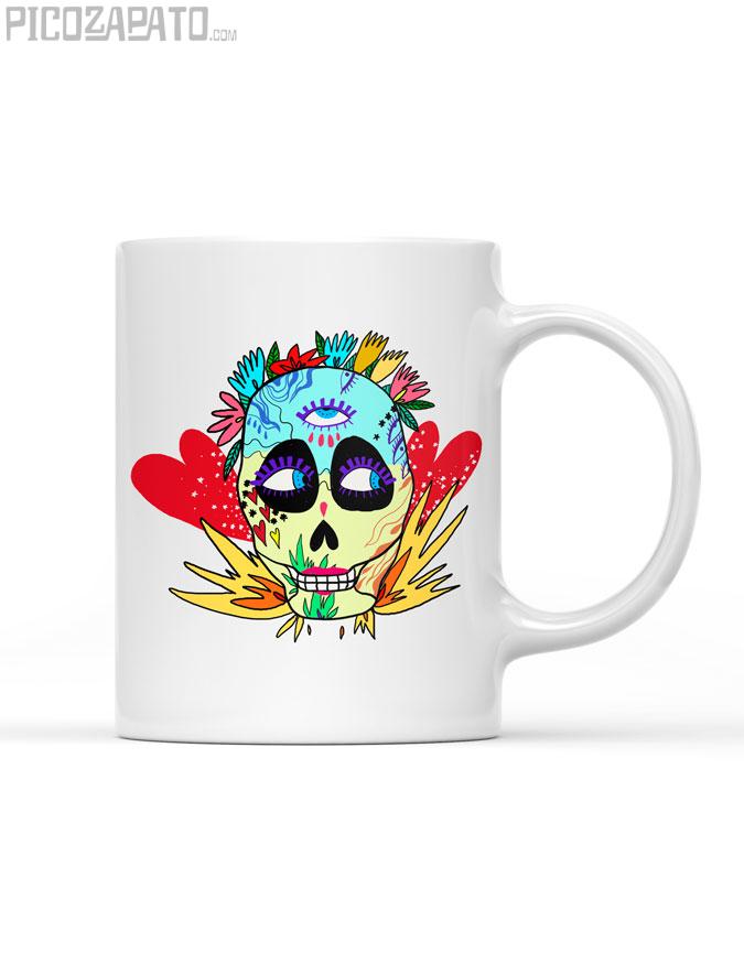 Taza Calavera mexicana salvaje