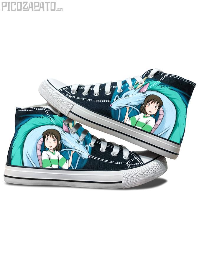 Zapatillas negras Haku y Chihiro