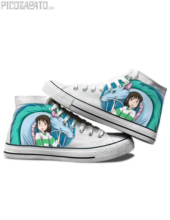 Zapatillas blancas Haku y Chihiro