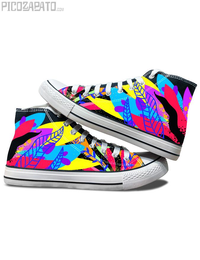 Zapatillas negras Life is love