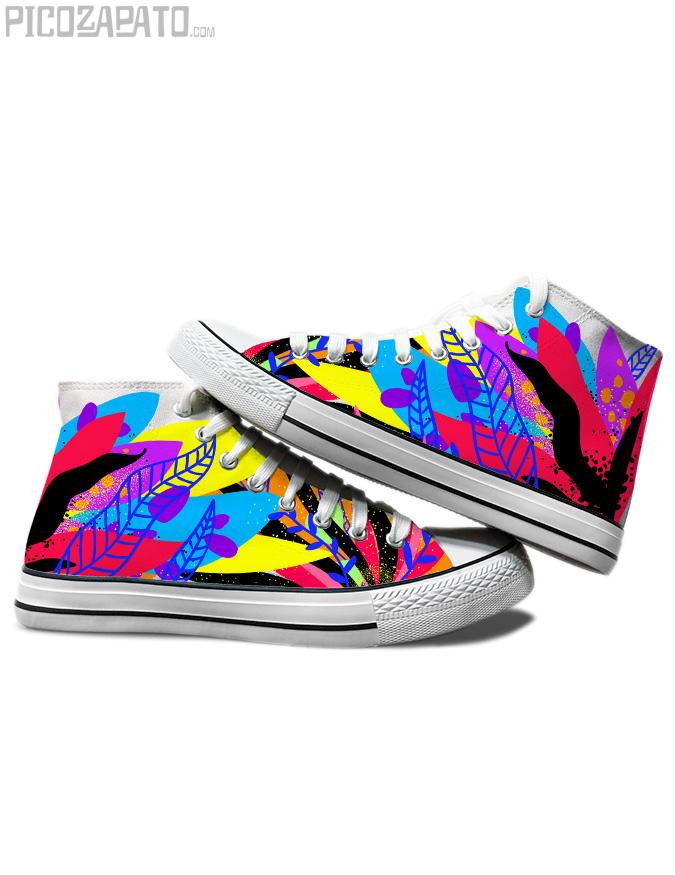 Zapatillas blancas Life is love