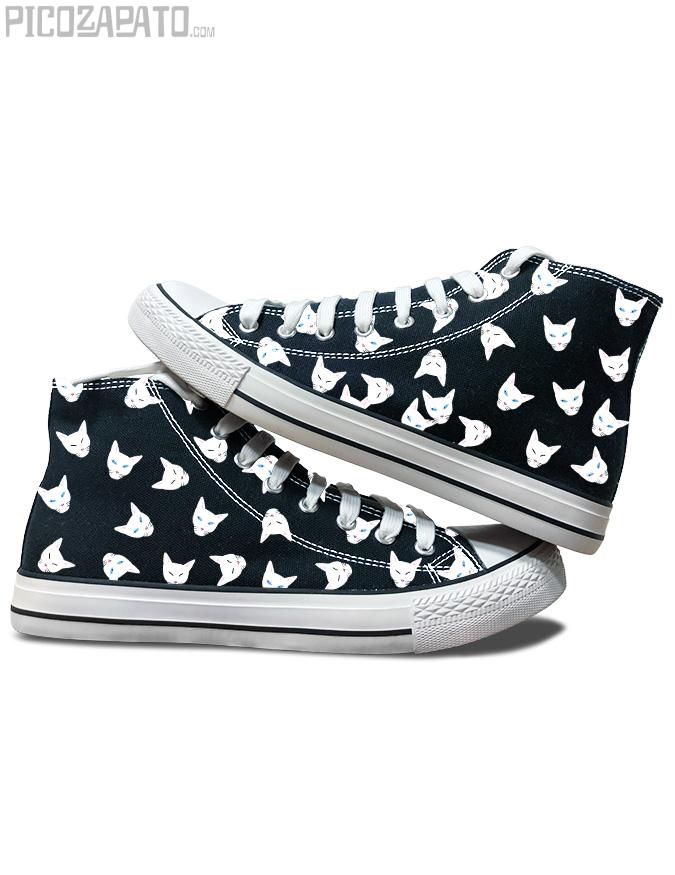 Zapatillas negras Gatitos