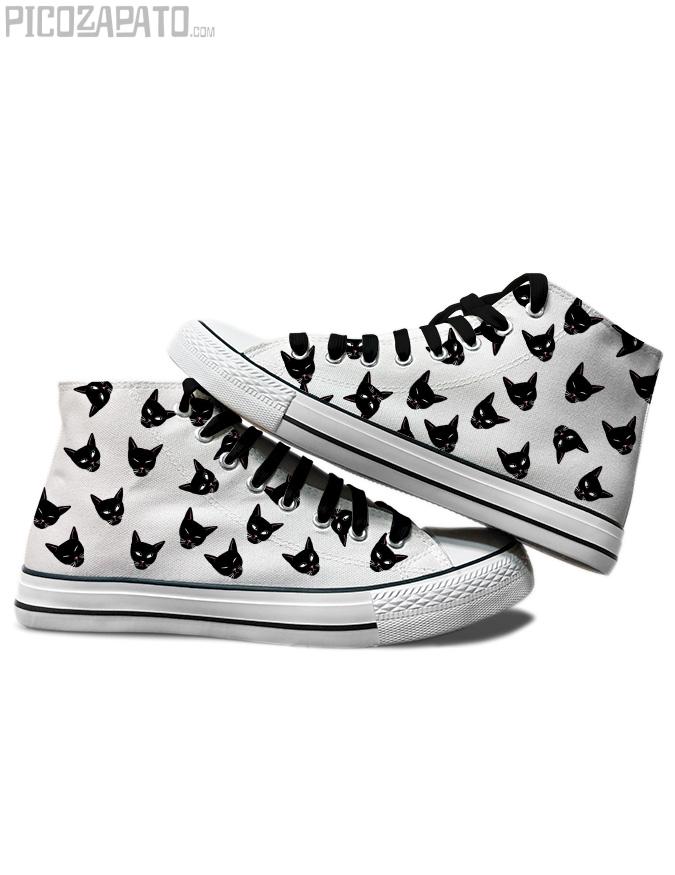 Zapatillas blancas Gatitos