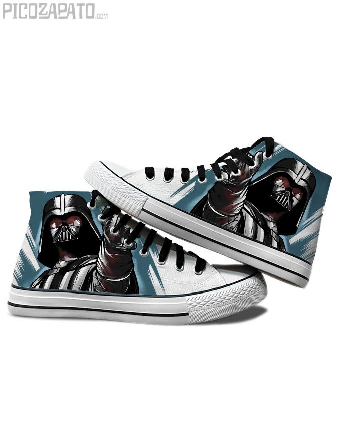 Zapatillas blancas Darth Vader
