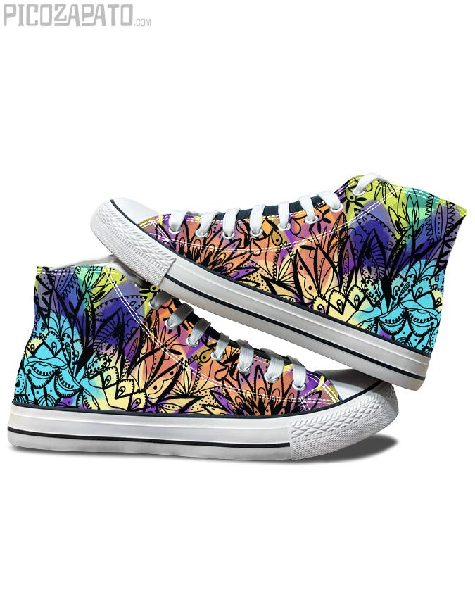 Zapatillas negras Mandala