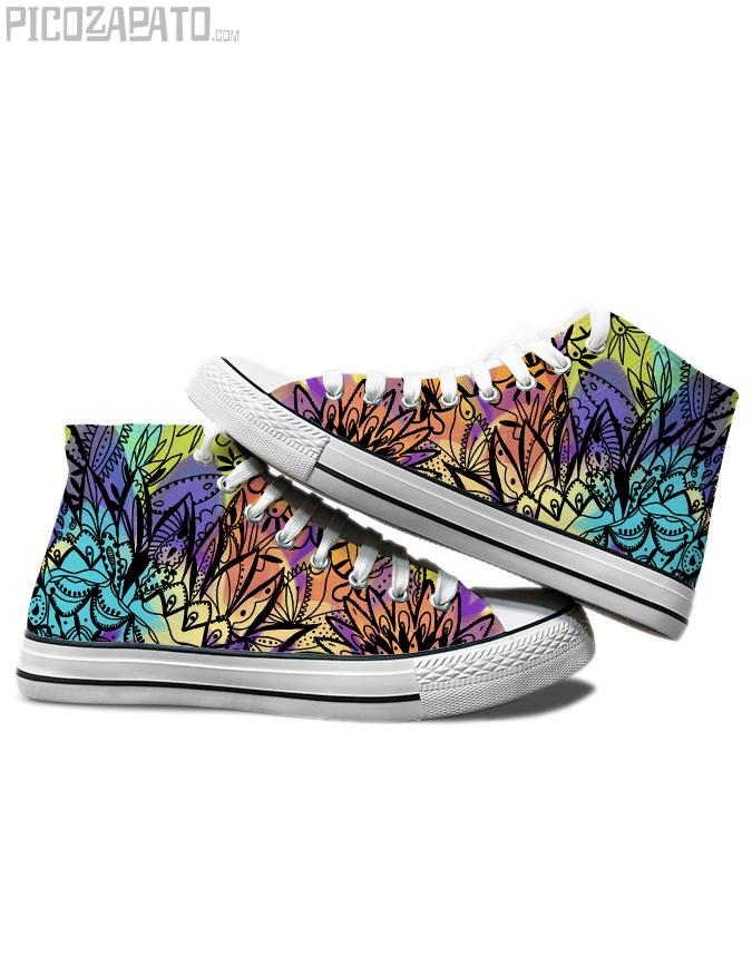 Zapatillas blancas Mandala