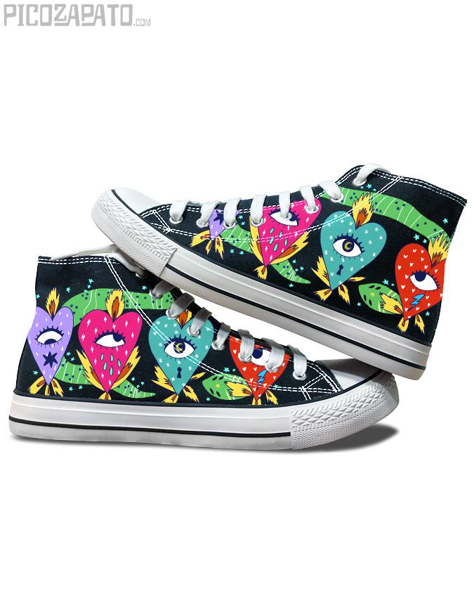 Zapatillas negras Los 4 elementos