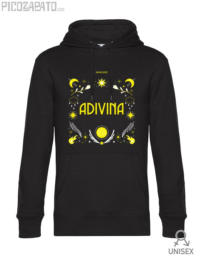 Sudadera capucha Adivina amarilla