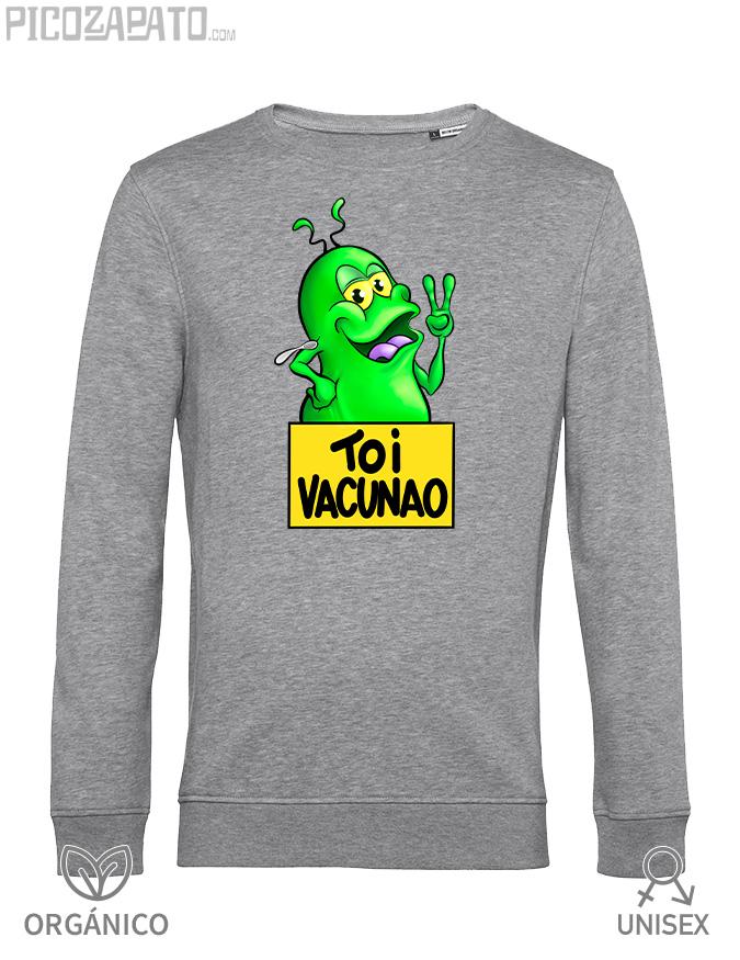 Sudadera orgánica Toy vacunao