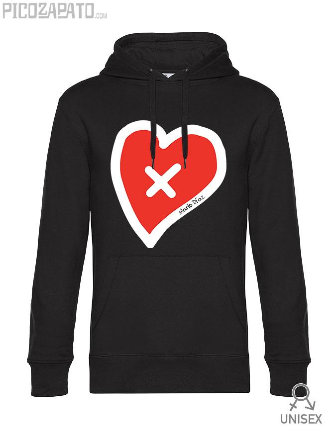 Sudadera capucha Corazón Faltito de amor