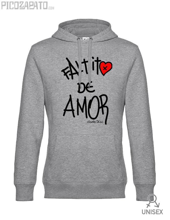 Sudadera capucha Faltito de amor