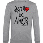 Sudadera orgánica Faltito de amor