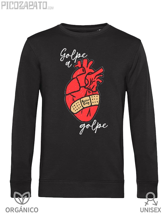 Sudadera orgánica sin capucha Golpe a golpe