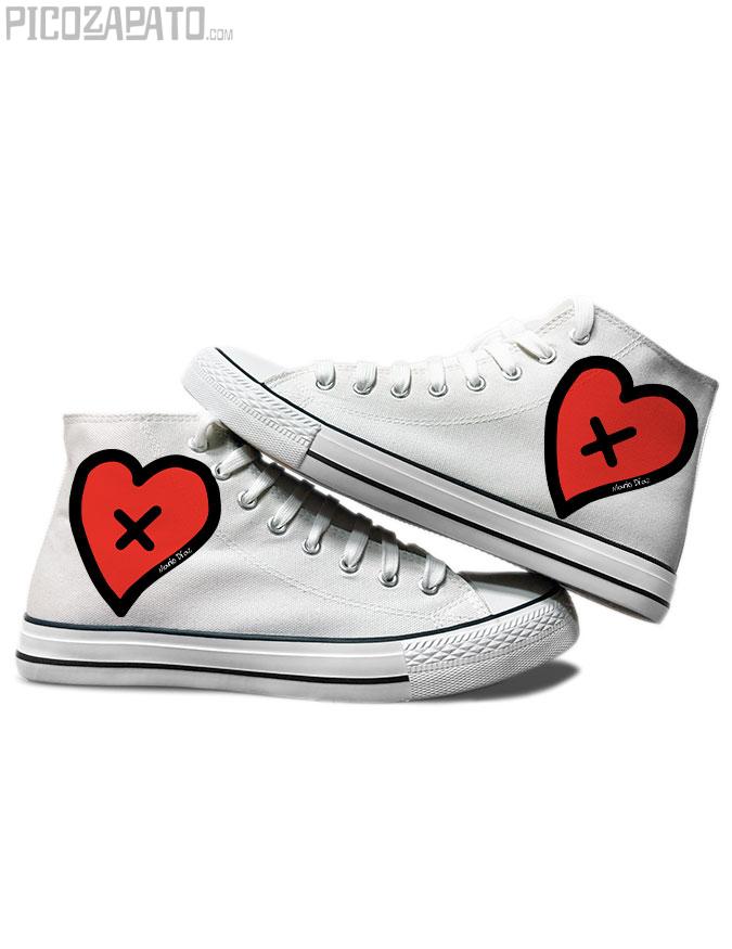 Zapatillas blancas Corazón Faltito de amor