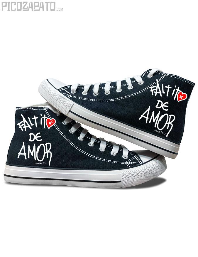 Zapatillas negras Faltito de amor