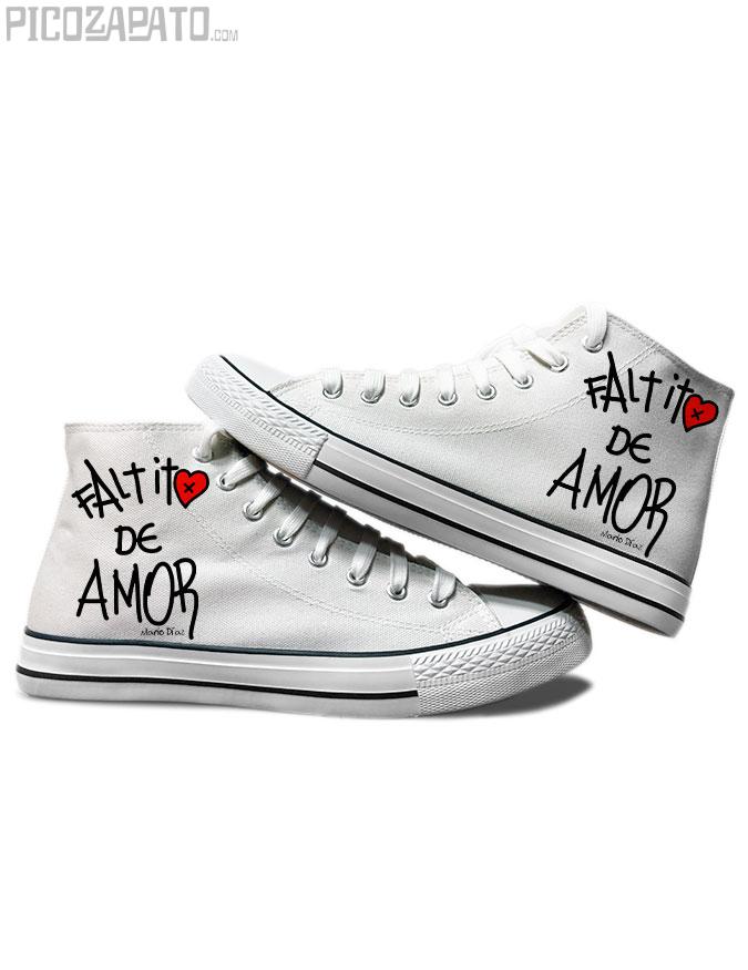 Zapatillas blancas Faltito de amor