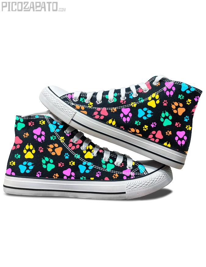Zapatillas negras Huellas de amor