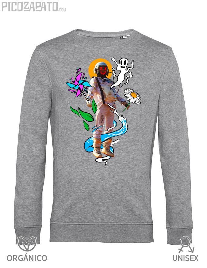 Sudadera orgánica Astronauta Trippy