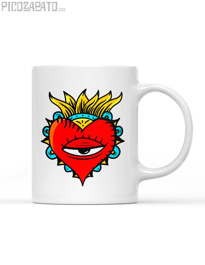 Taza Corazón mirón